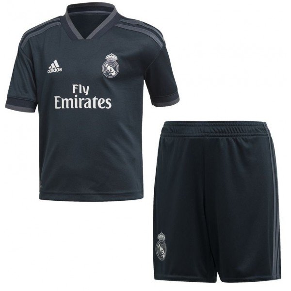 Kit infantil oficial Adidas Real Madrid 2018 2019 II jogador